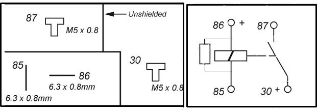 Bosch Relay 0 332 002 150 Drawing